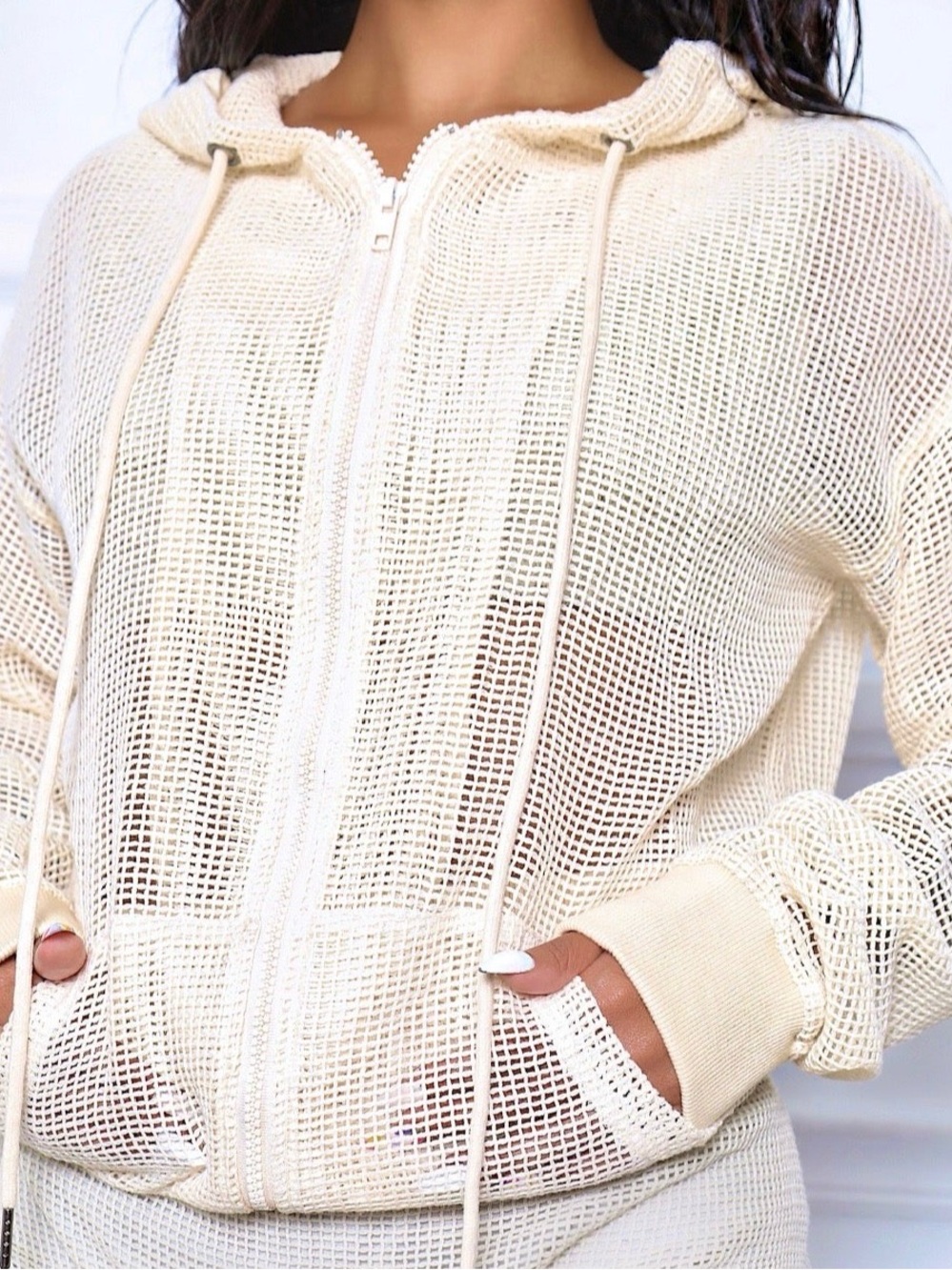 Sand Net Hoodie